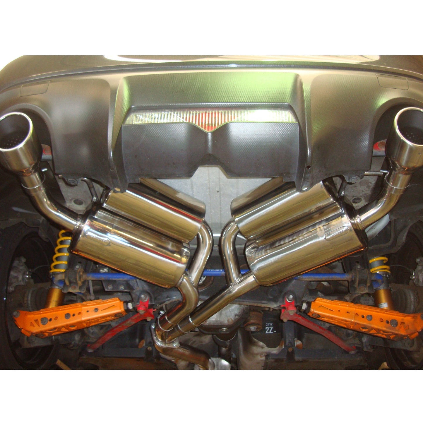 Toyota GT86 with Helmholtz Chambered Rear Silencers and Silenced Centre Pipe