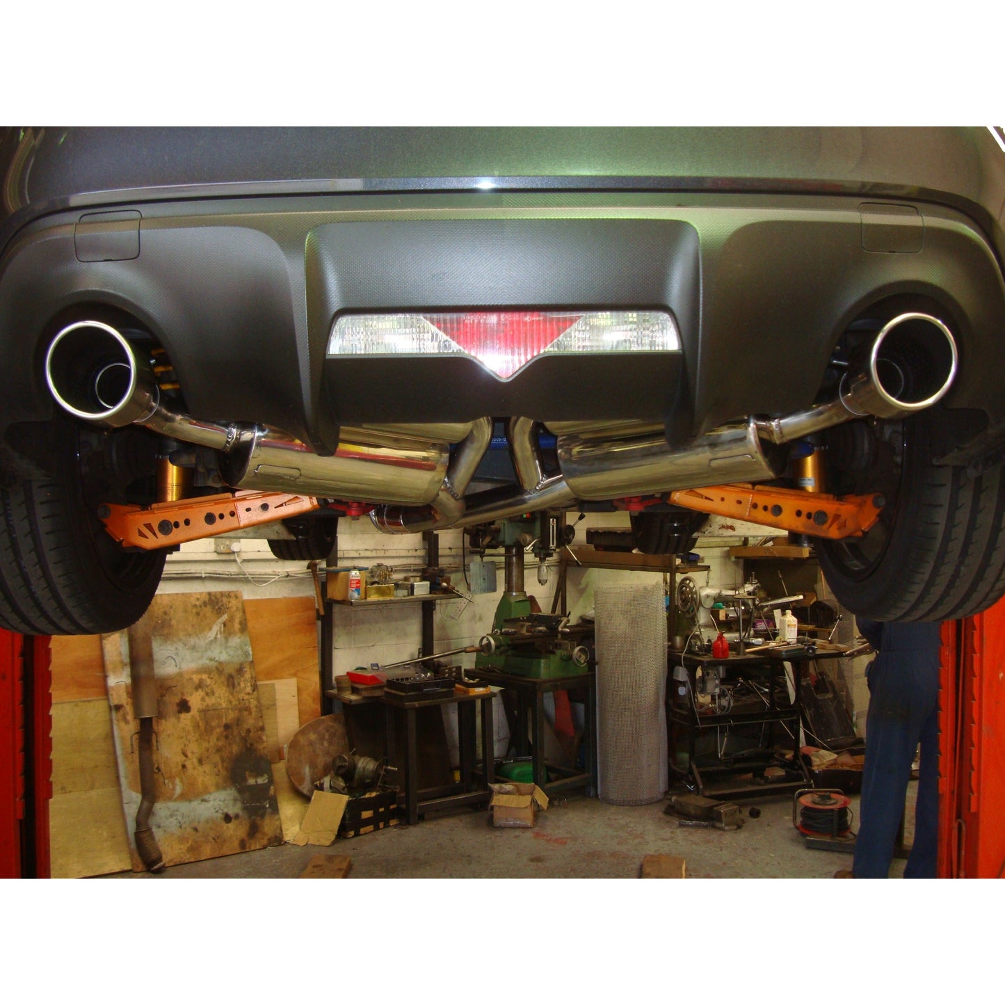 Toyota GT86 with Helmholtz Chambered Rear Silencers and Silenced Centre Pipe