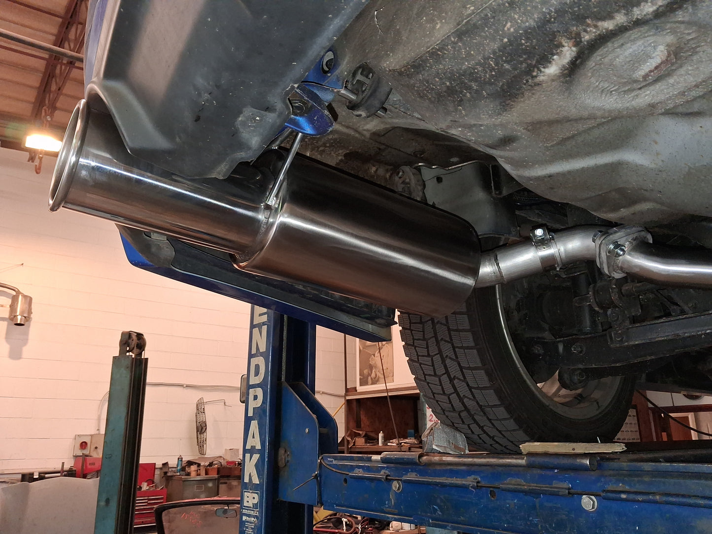 Subaru Exiga Rear Silencers with 4" Tailpipes